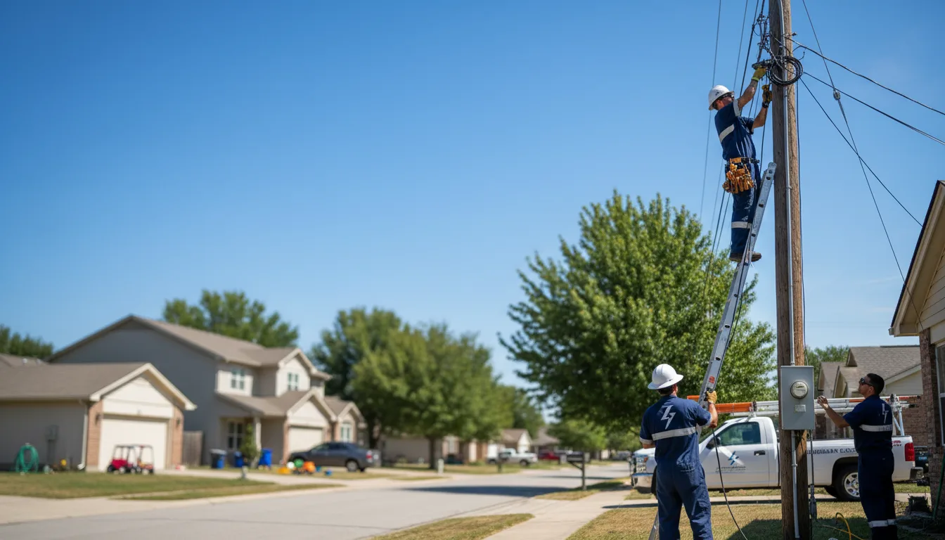 Residential electrician providing installation services in New Athens, IL